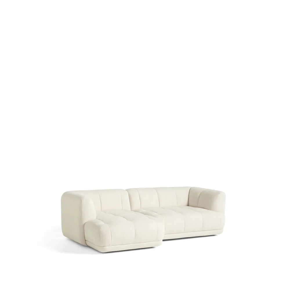 Quilton Kombination 19 Modulsofa mit Chaiselongue links, Flamiber a5 cream HAY