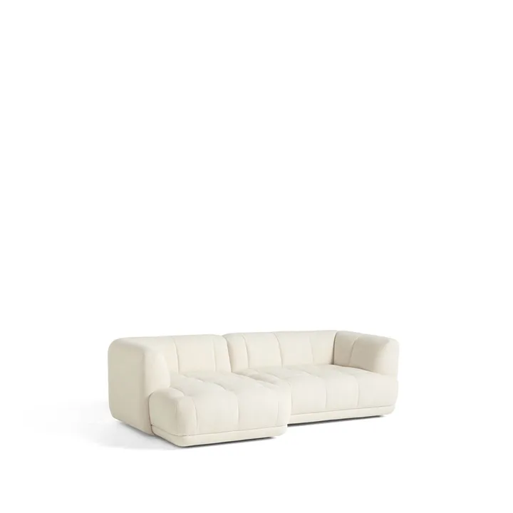 Quilton Kombination 19 Modulsofa mit Chaiselongue links - Flamiber a5 cream - HAY