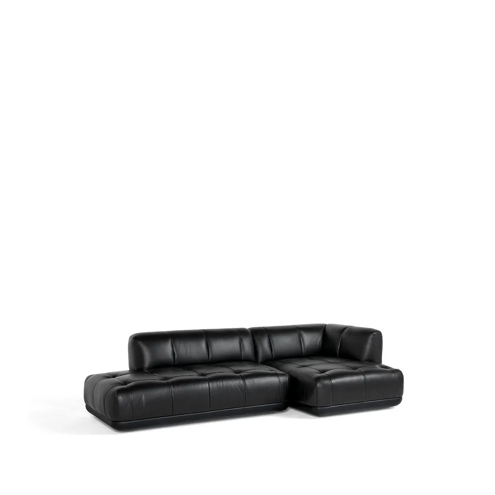 Quilton Kombination 21 Modulsofa rechtsgestellt, Leder Sense black HAY