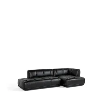 Quilton Kombination 21 Modulsofa rechtsgestellt - Leder Sense black - HAY