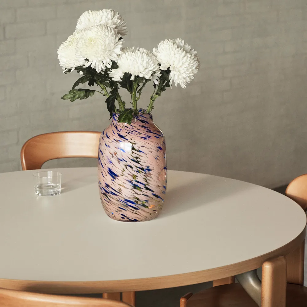 Rey Esstisch Ø128 cm, Golden-Ivory white HAY