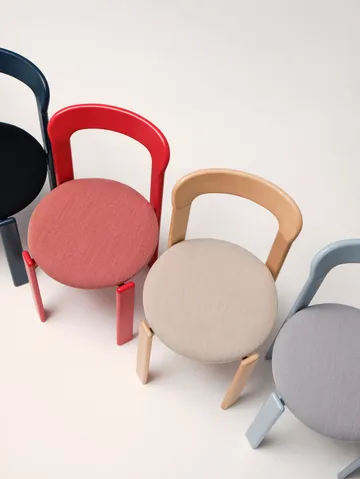 Rey gepolsterter Stuhl - Steelcut trio 113 slate blue - HAY