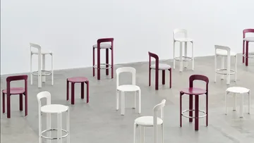 Rey Hocker Ø46,5x46 cm - Grape red - HAY