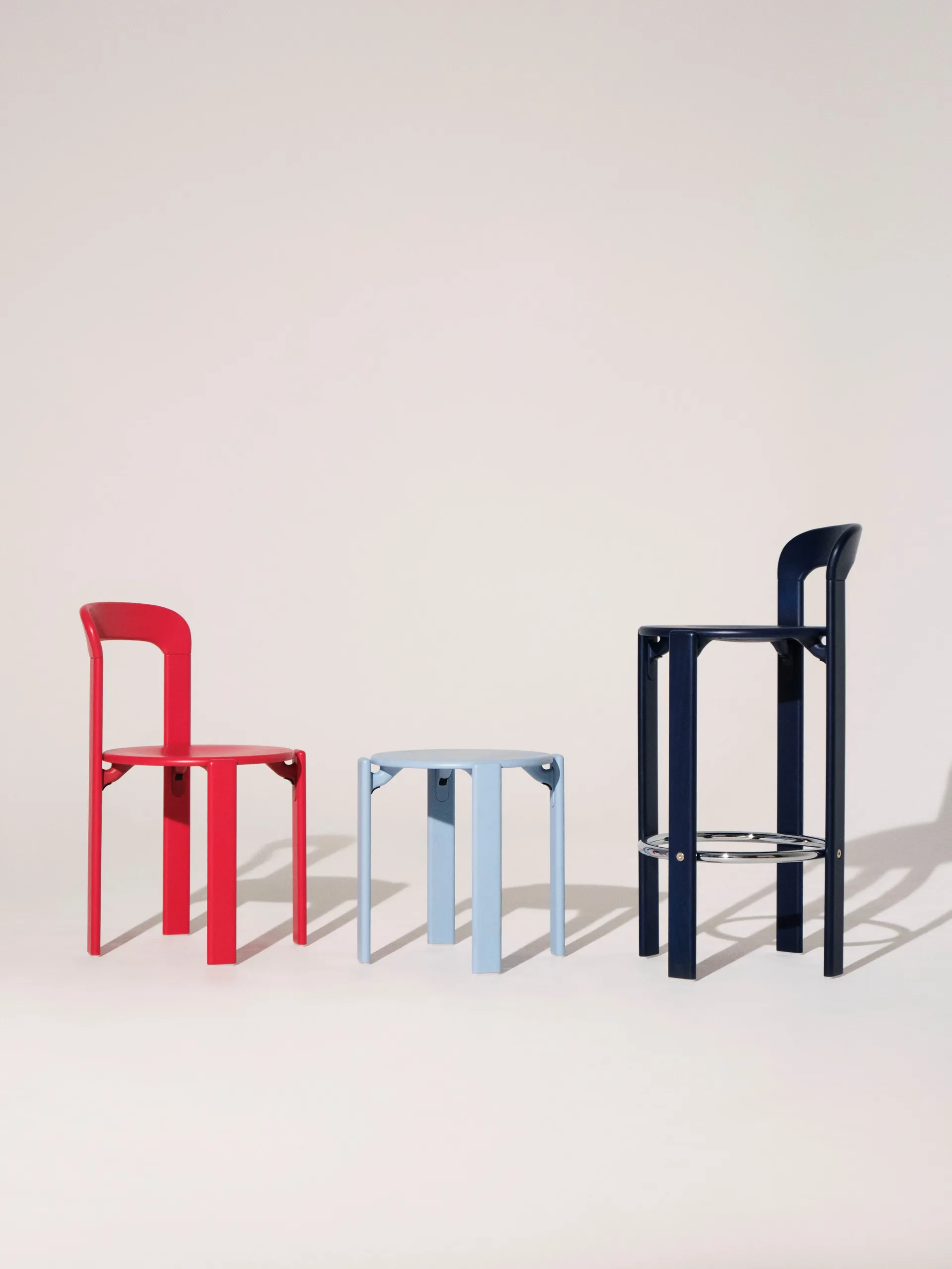 Rey Hocker Ø46,5x46 cm, Slate blue HAY