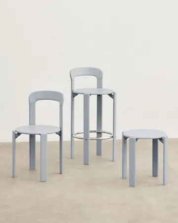 Rey Hocker Ø46,5x46 cm - Slate blue - HAY