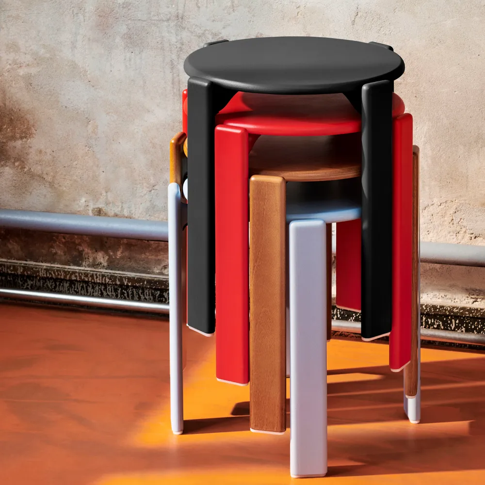 Rey Hocker Ø46,5x46 cm, Slate blue HAY