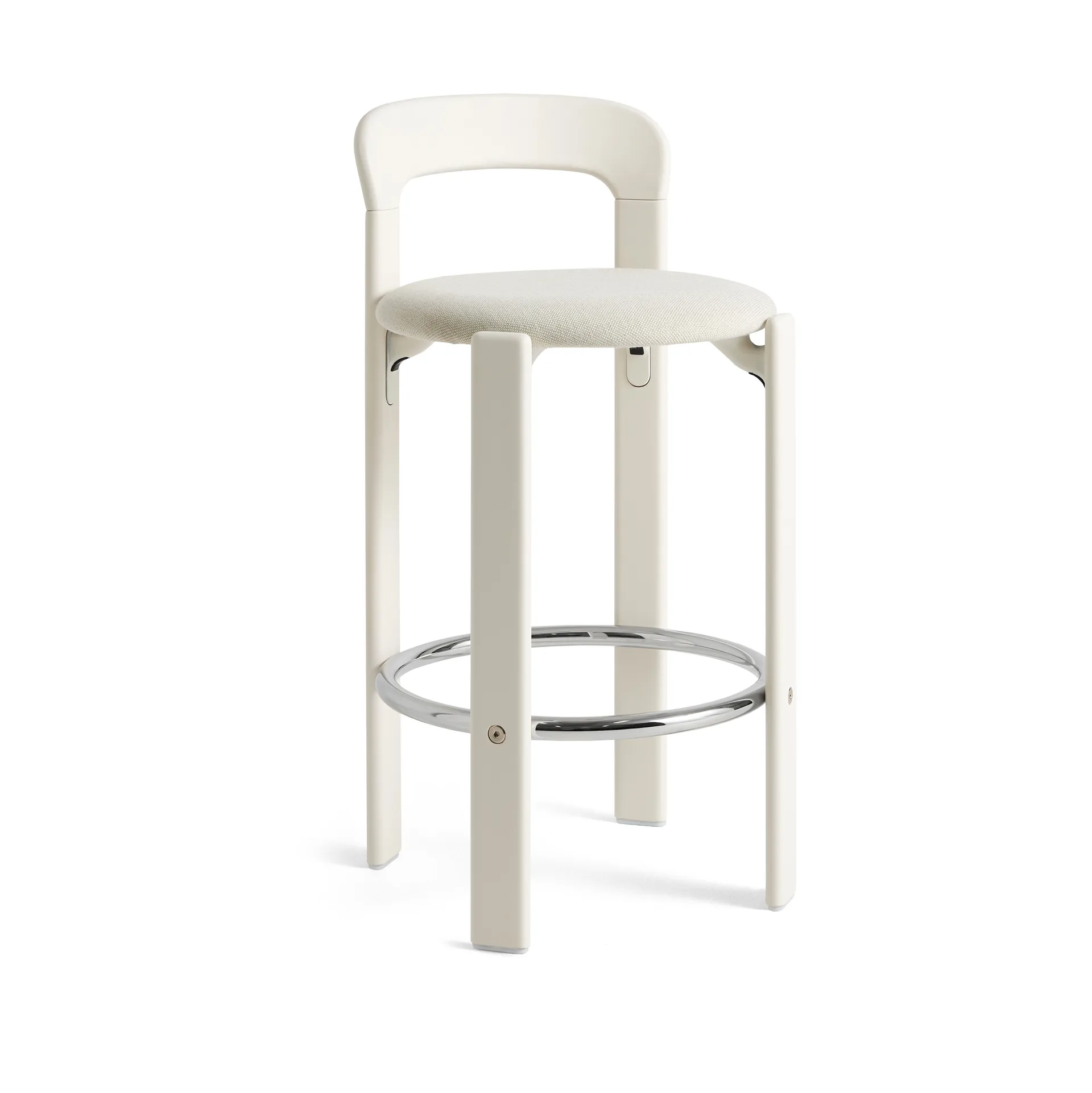 Rey Low gepolsterter Barhocker, Mode 011-cream white HAY