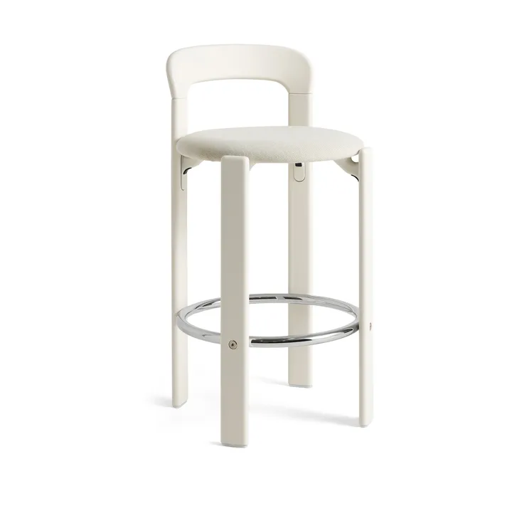 Rey Low gepolsterter Barhocker - Mode 011-cream white - HAY