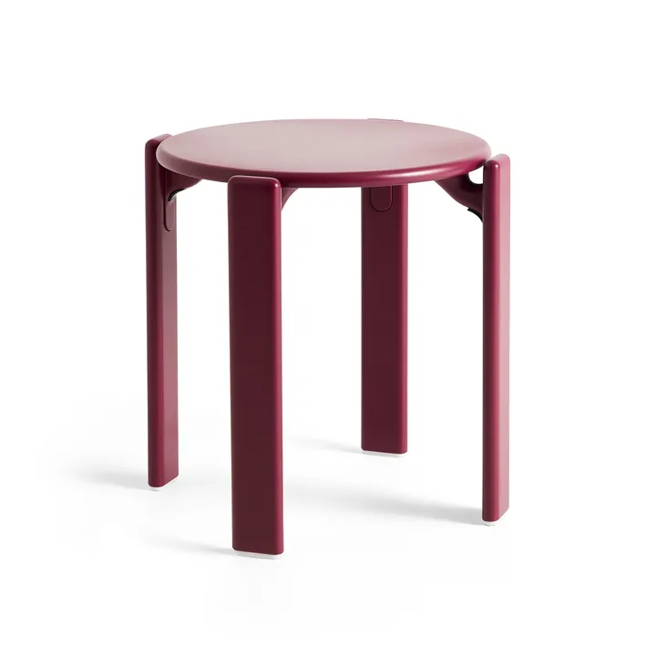 Rey runder Hocker Ø46,5x46 cm - Grape red - HAY