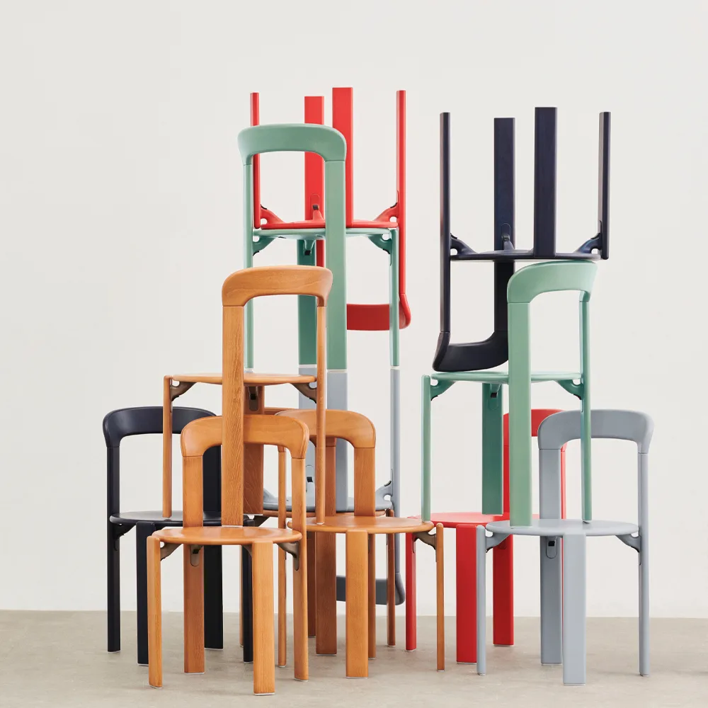 Rey Stuhl, deep blue HAY