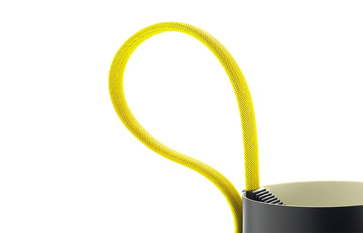 Rope Trick Stehleuchte, Schwarz-gelb HAY