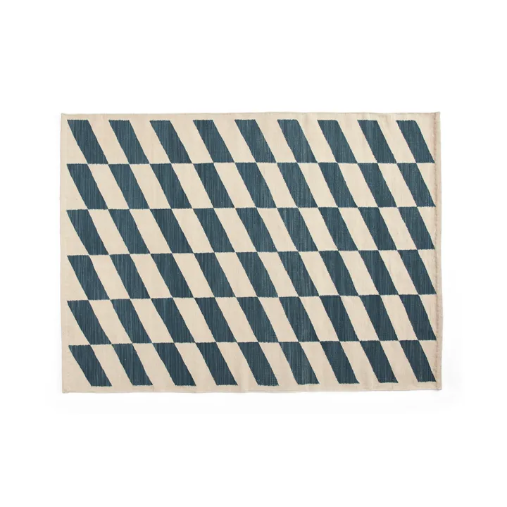 Shift Kelim Teppich 140 × 200 cm - Blue - HAY