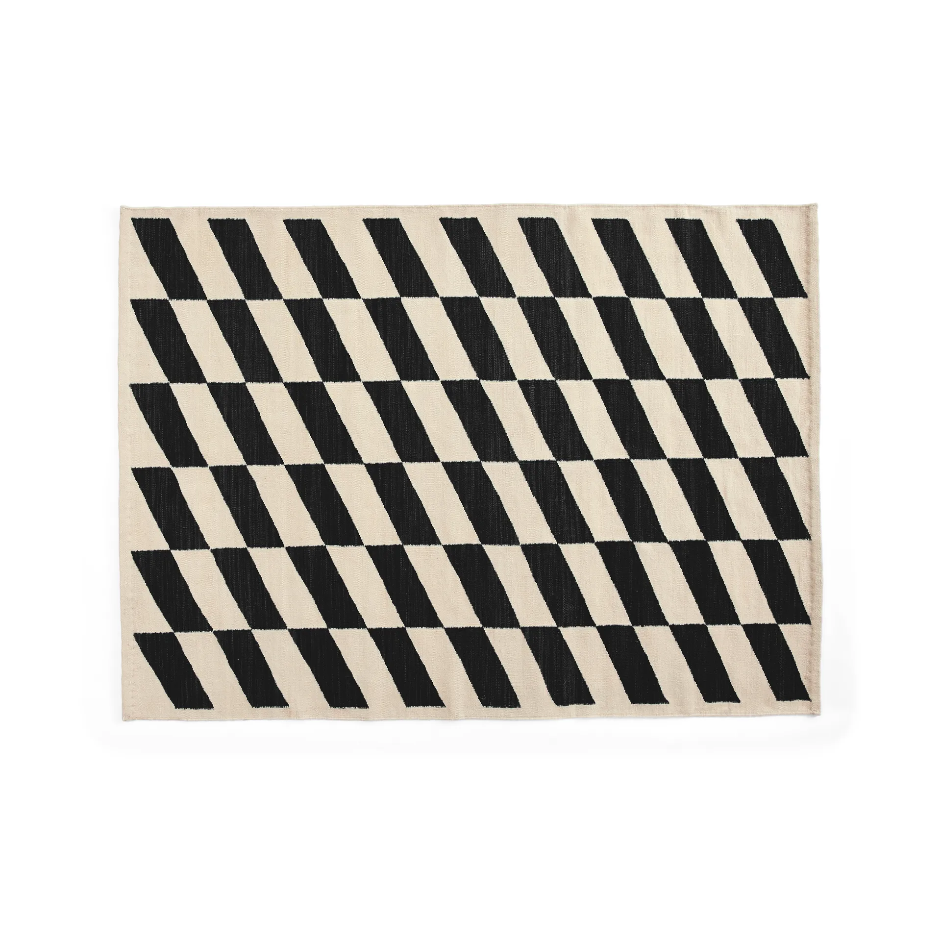 Shift Kelim Teppich 140x200 cm, Black HAY