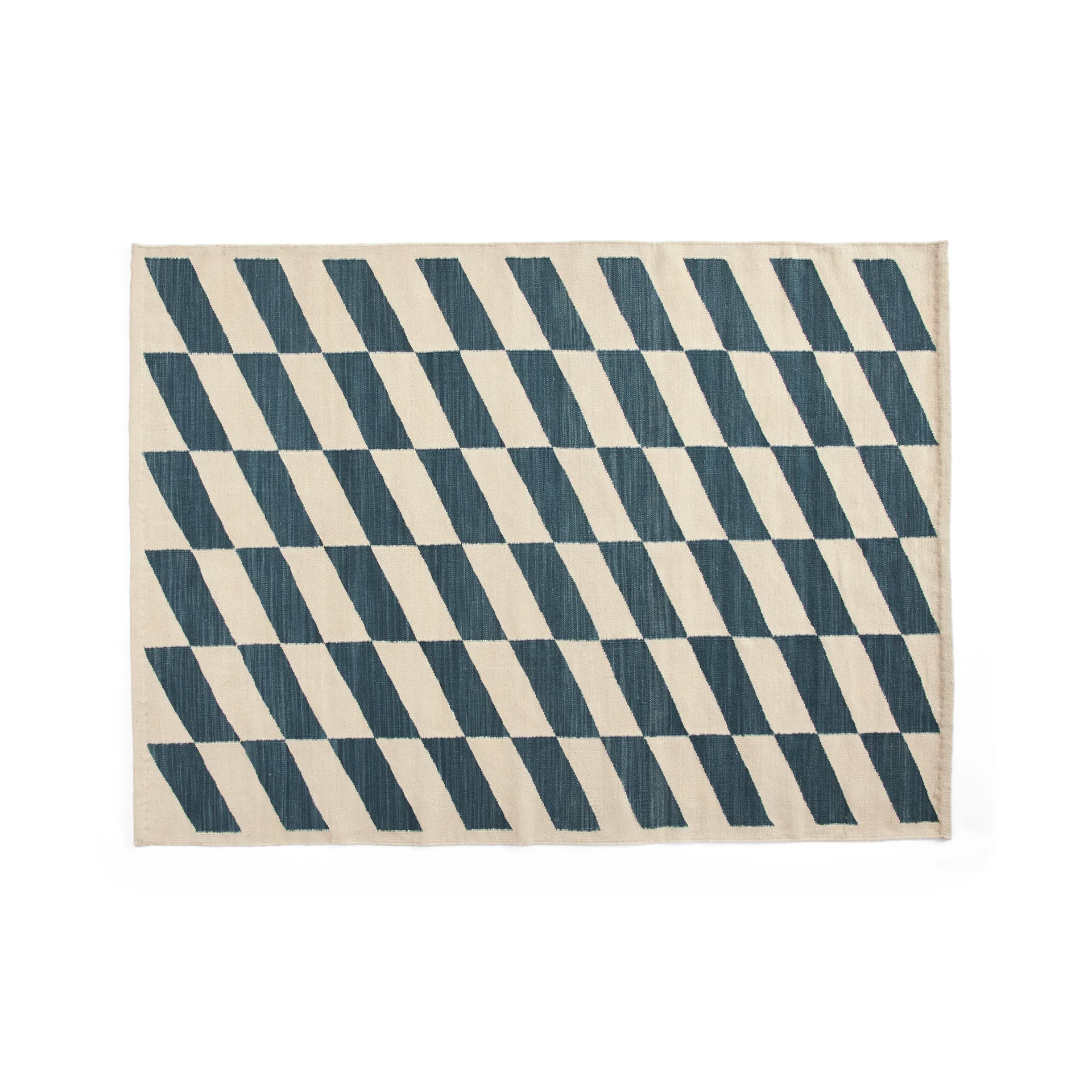 Shift Kelim Teppich 140x200 cm, Blue HAY