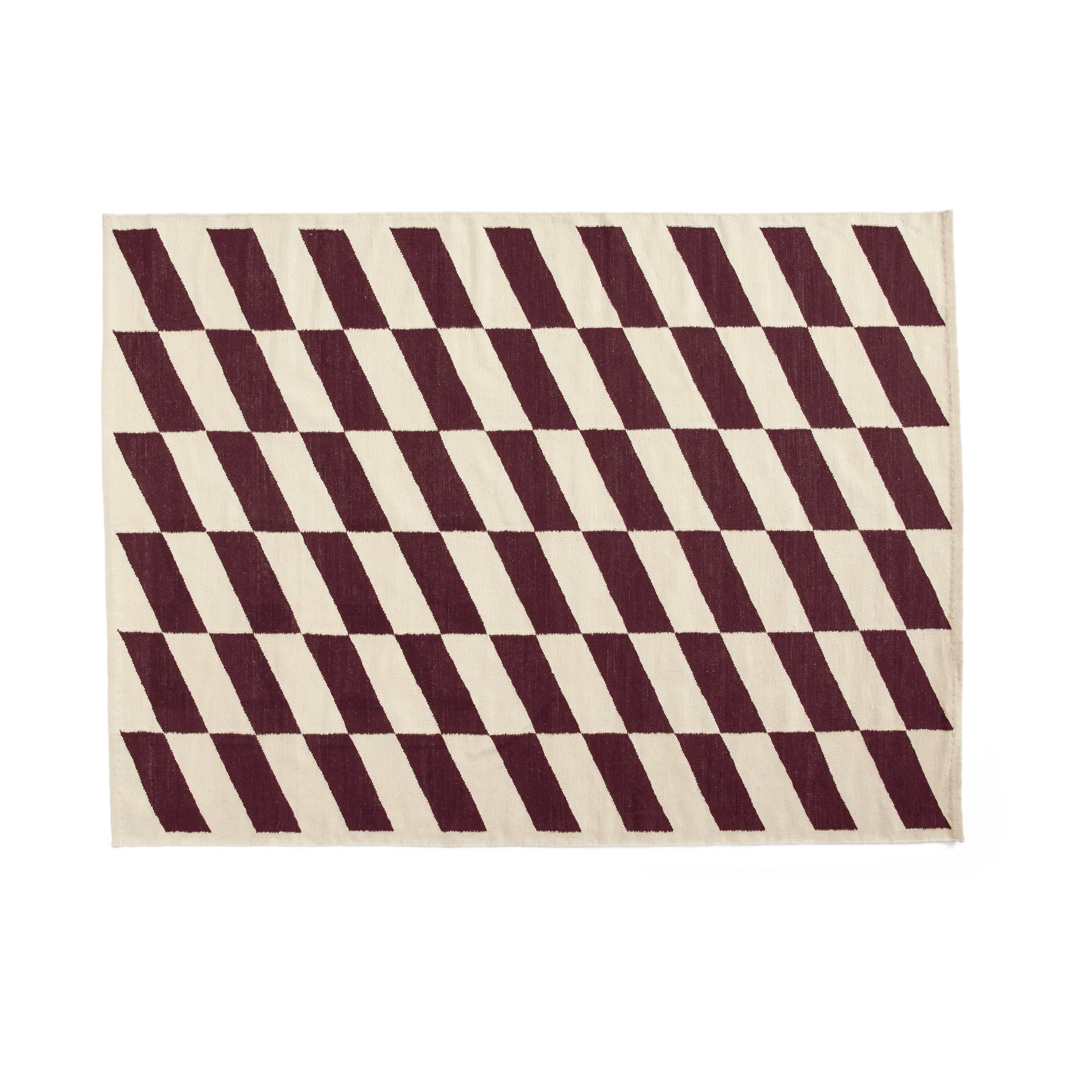 Shift Kelim Teppich 170x240 cm, Burgundy HAY