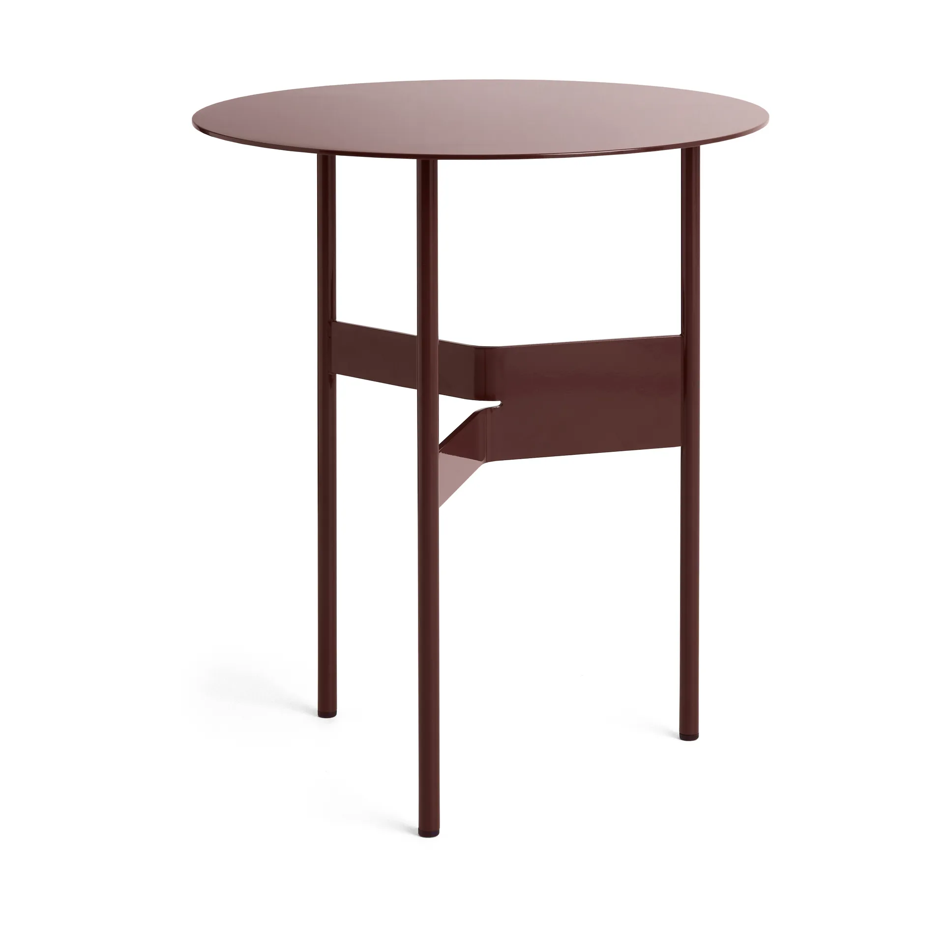 Shim coffee table Beistelltisch Ø45 cm, Bordeaux HAY