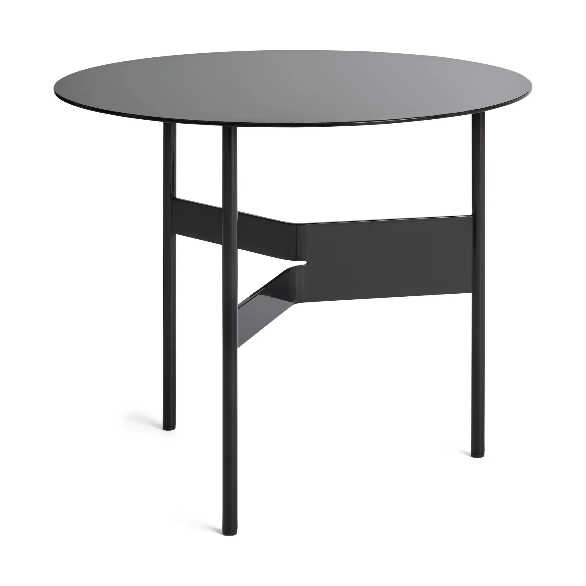 Shim coffee table Beistelltisch Ø54 cm, Black HAY