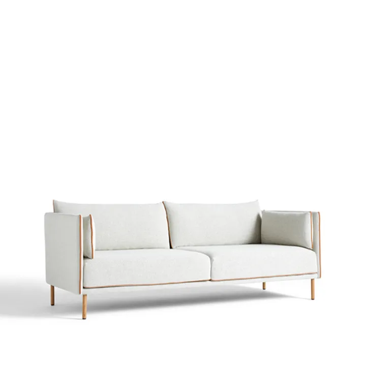 Silhouette 3-Sitzer Sofa - Coda 100 offwhite-geölte Eichenbeine - HAY
