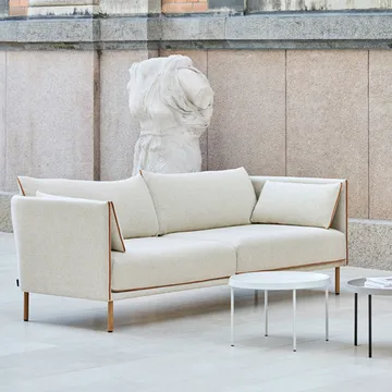 Silhouette 3-Sitzer Sofa - Cognac-geölte Eichenbeine - HAY