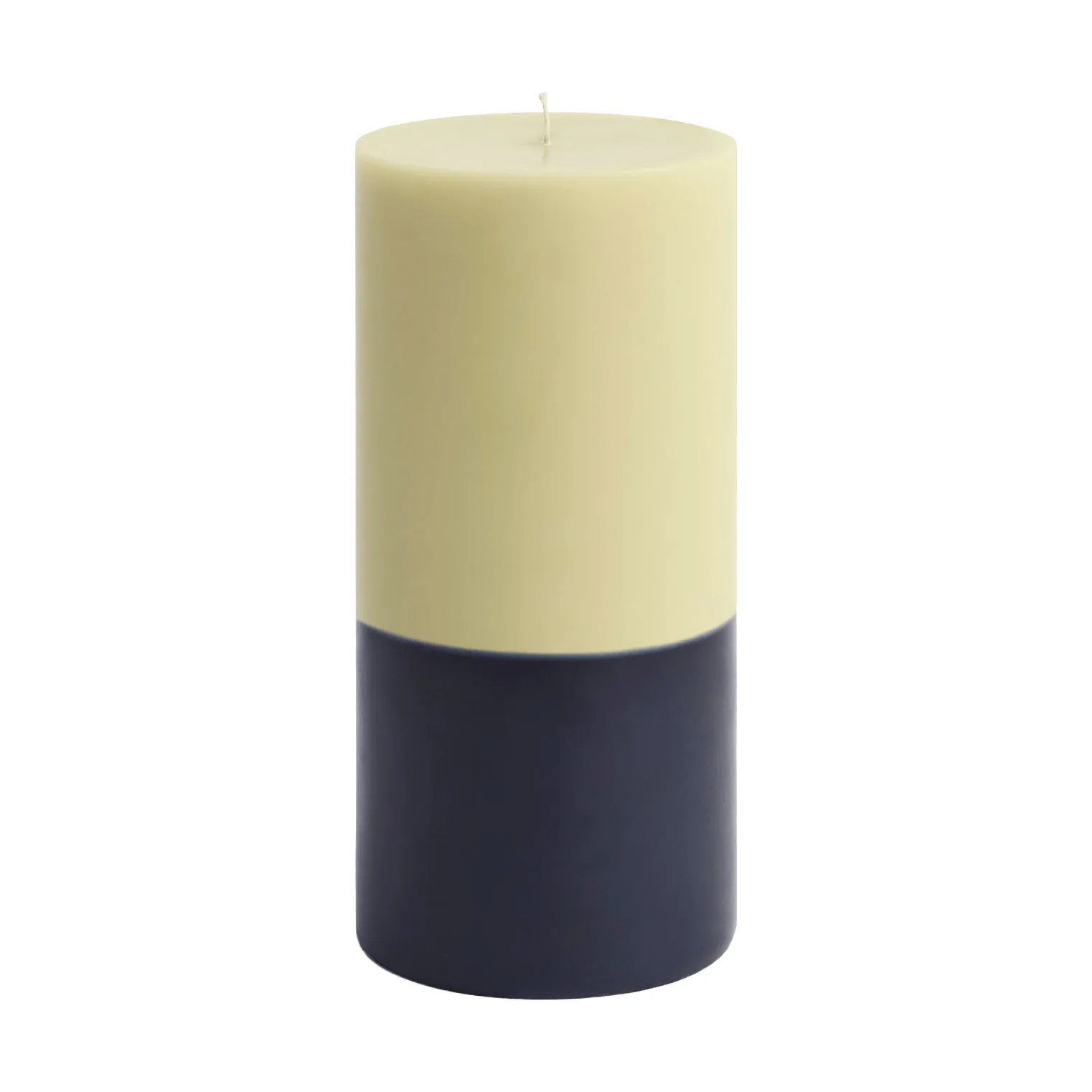 Silo Candle Blockkerze, Lime white-midnight blue, Ø9,5x20 cm HAY