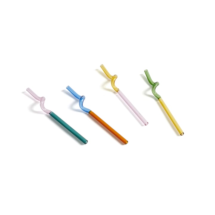 Sip Spiral Strohhalm 4er Pack, Multi HAY