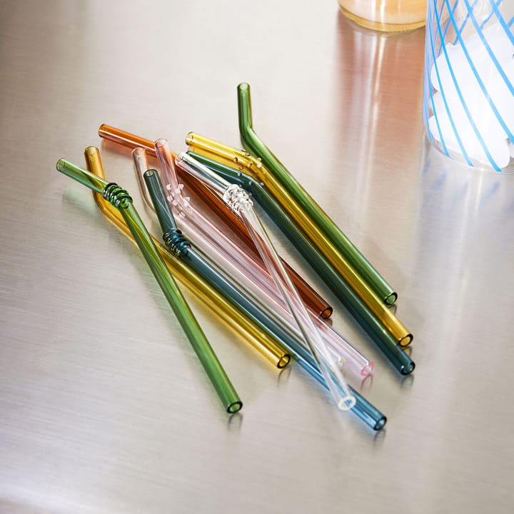 Sip Swirl Trinkhalm 6er Pack - Multi - HAY