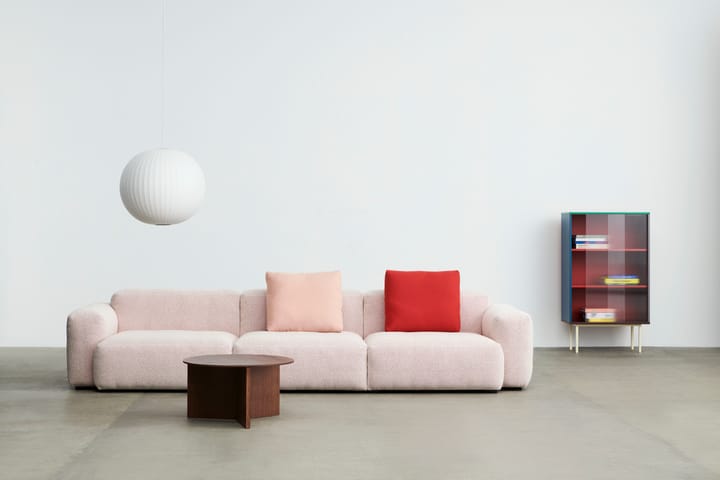 Slit Couchtisch Ø65 cm, Lacquered walnut HAY
