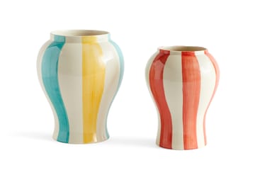 Sobremesa stripe Vase S 22cm - Red - HAY