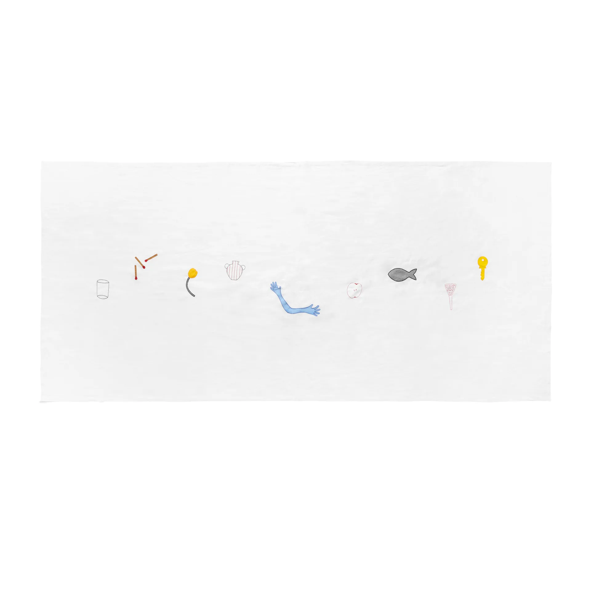 Sobremesa Tischtuch 140 x 300cm, White HAY