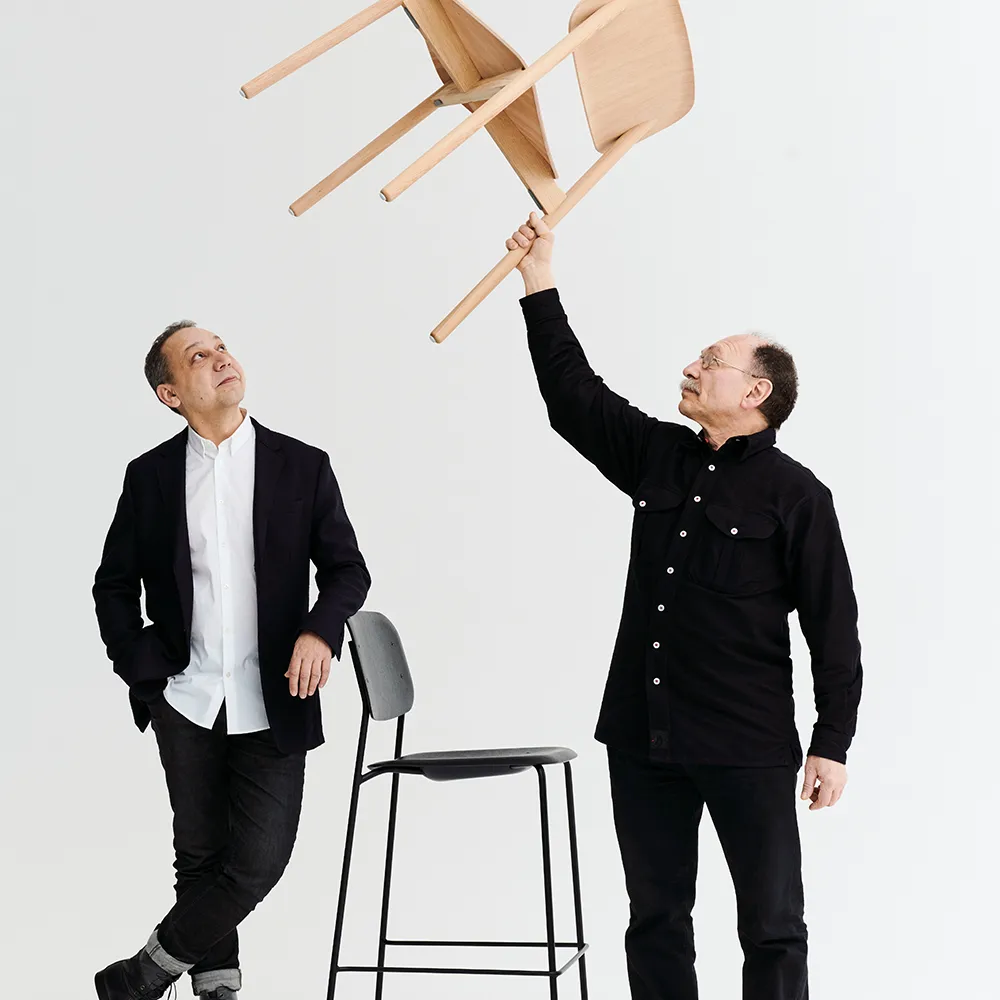 Soft Edge 60 Stuhl, Dusty green-Eichengestell HAY