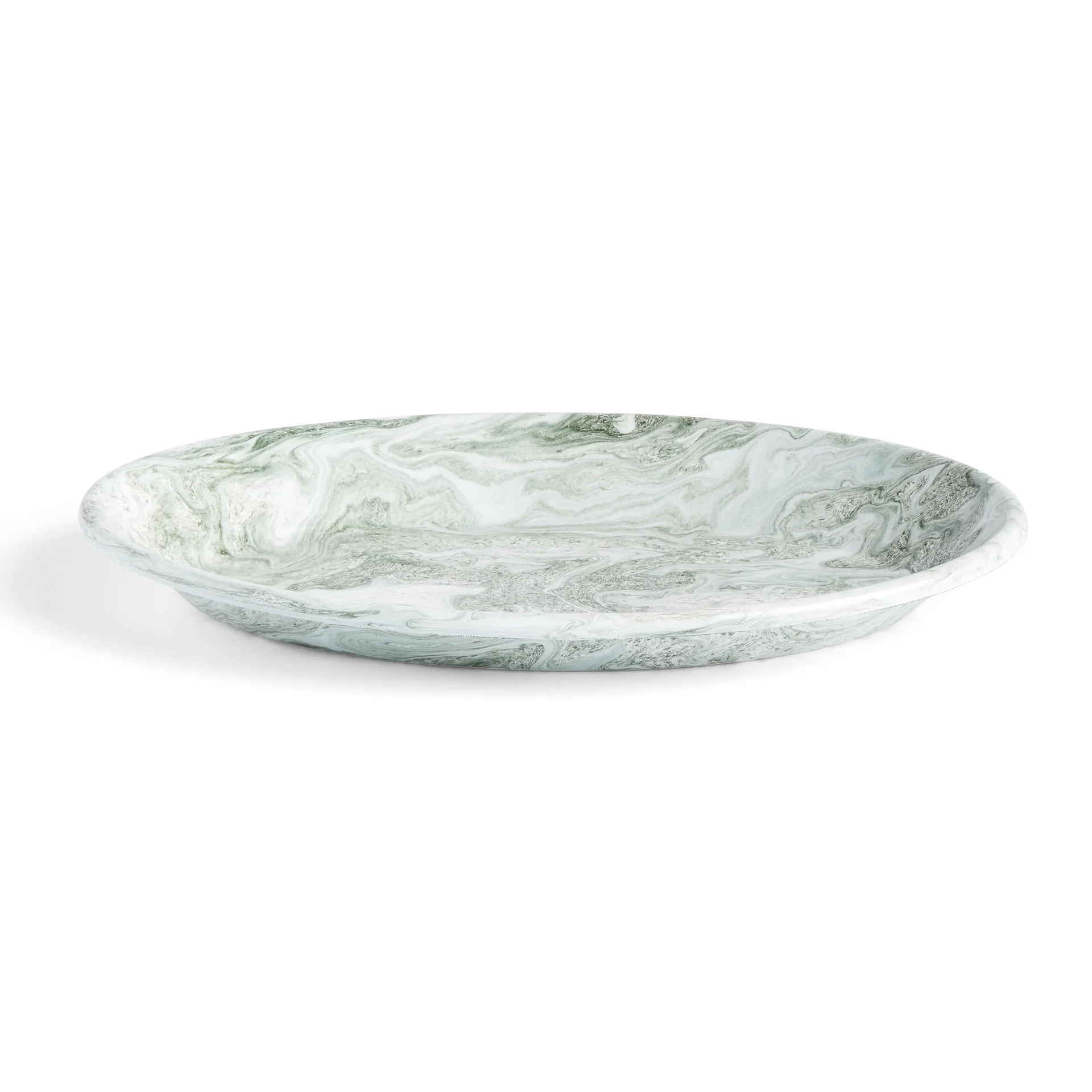 Soft Ice ovaler Teller 21,5 x 31,5cm, Green HAY