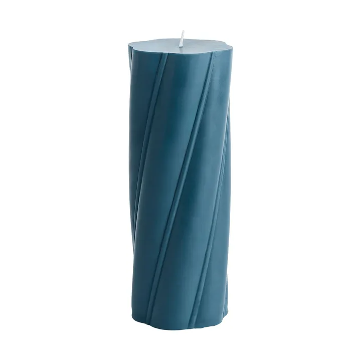 Soft Serve Candle Blockkerze - Dark teal, Ø9,5x24,5 cm - HAY