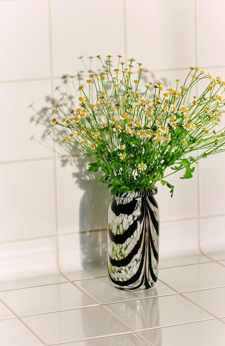 Splash Rollkragen Vase XS 19 cm - Coffee and White - HAY