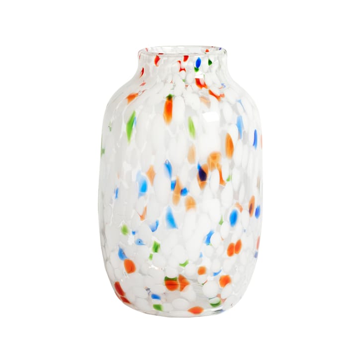 Splash Round Vase L 27cm - White dot (multi) - HAY