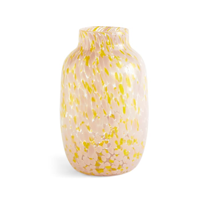 Splash Round Vase L - 30cm Light pink-yellow - HAY