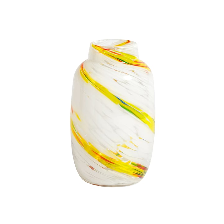 Splash Round Vase M 23cm - Lemon swirl - HAY