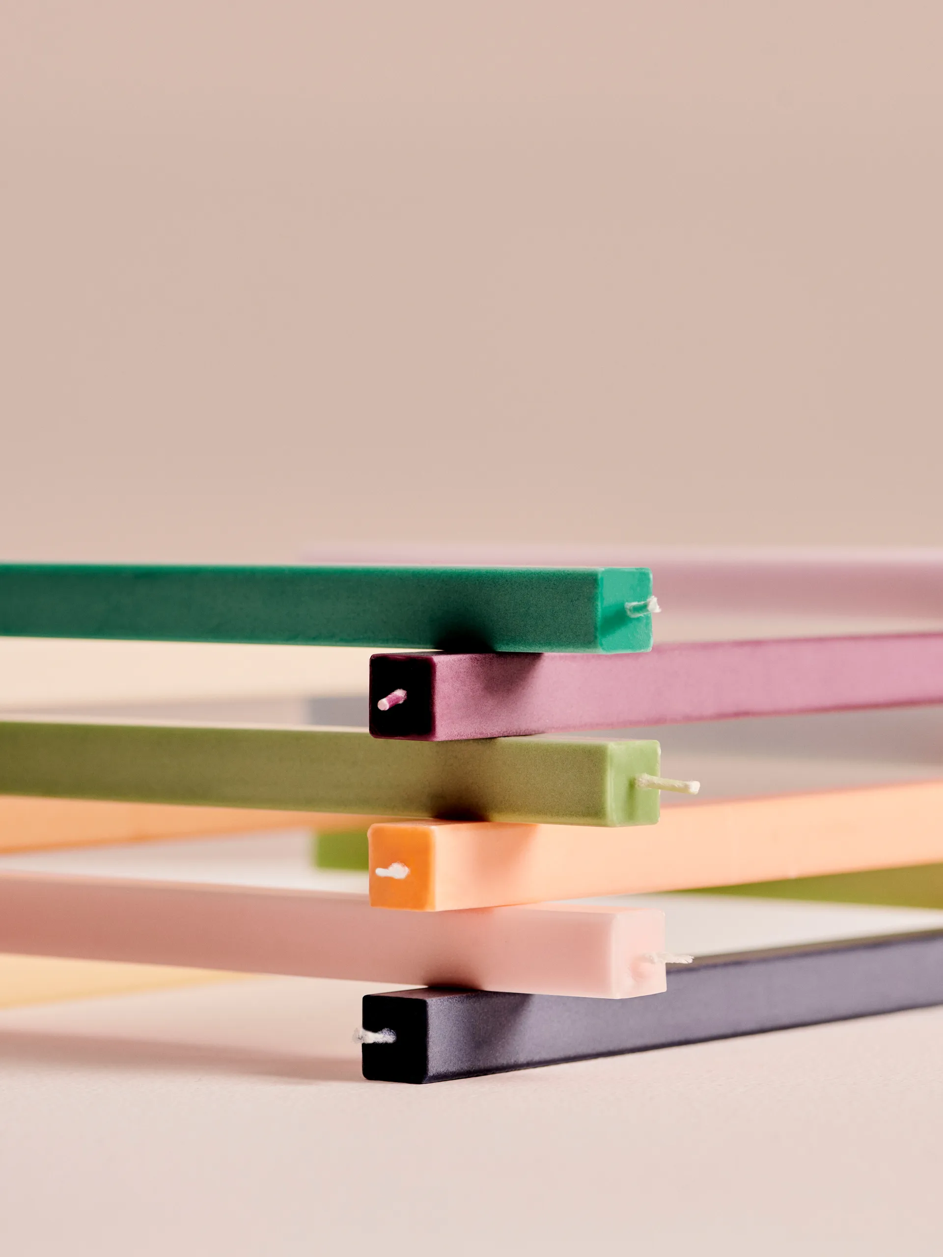 Square Candle Kerzenmix 4er-Pack, Pastel HAY