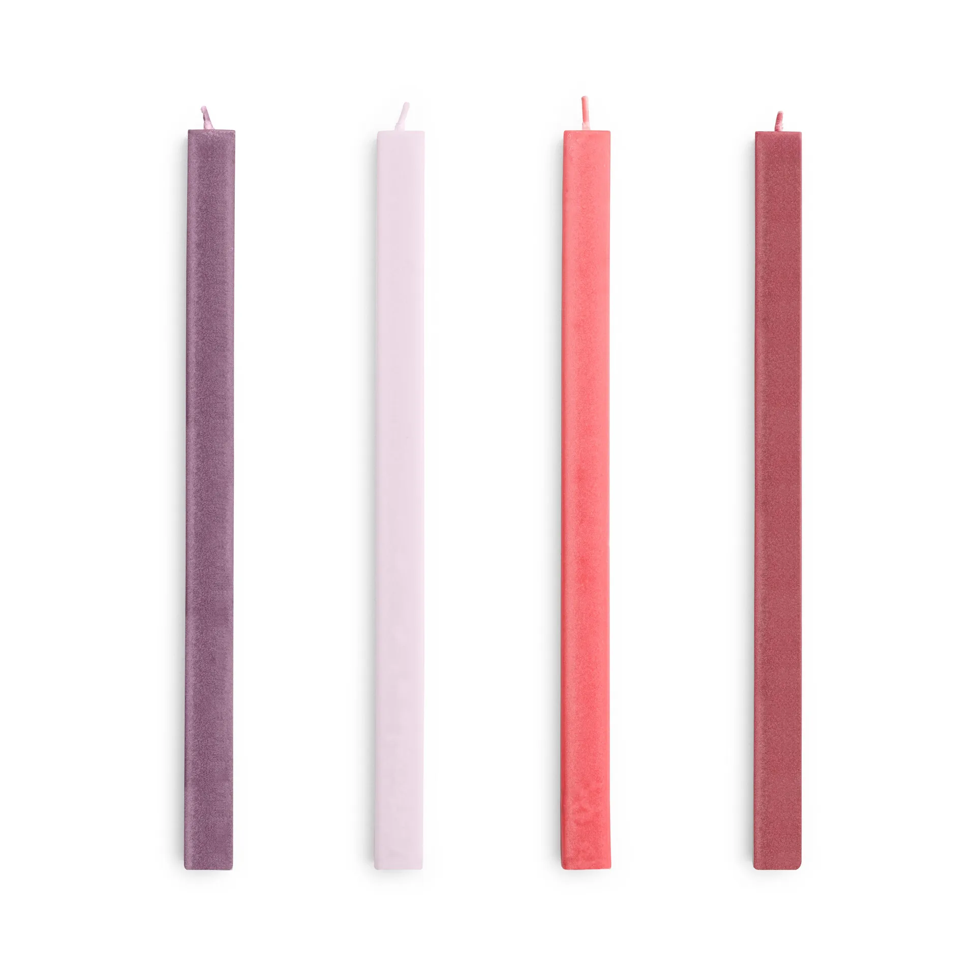 Square Candle Kerzenmix 4er-Pack, Reds-bordeaux HAY