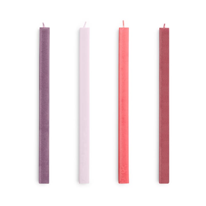 Square Candle Kerzenmix 4er-Pack - Reds-bordeaux - HAY