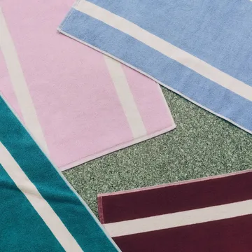 Stripe Badematte - Cool pink, 50x80 cm - HAY