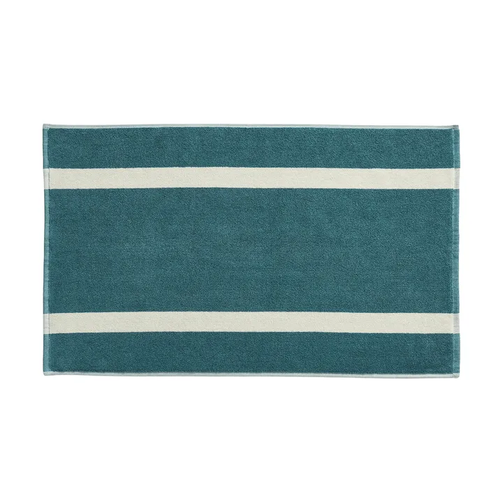Stripe Badematte - Petrol blue, 50x80 cm - HAY