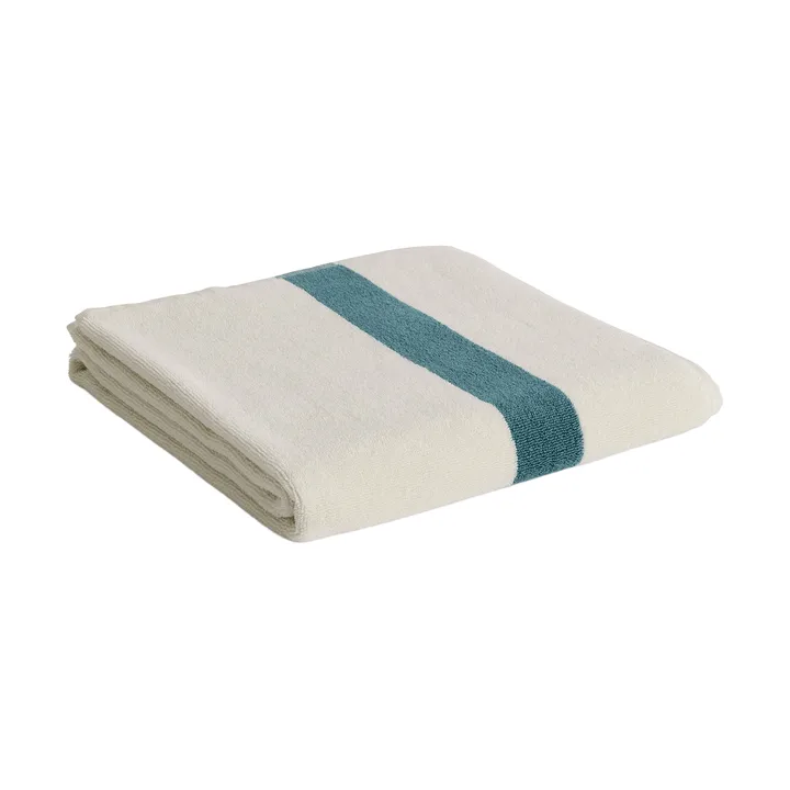 Stripe Handtuch - Petrol blue, 70x140 cm - HAY