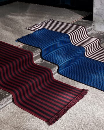 Stripes and Stripes Teppich 60 x 200cm - Blue - HAY