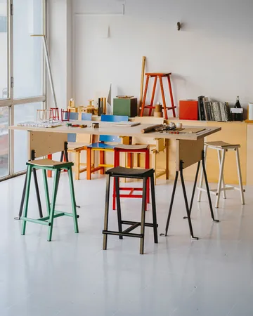 Taburete 8 High Barhocker 75 cm - Black - HAY