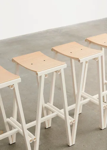 Taburete 8 High Barhocker 75 cm - Eggshell - HAY