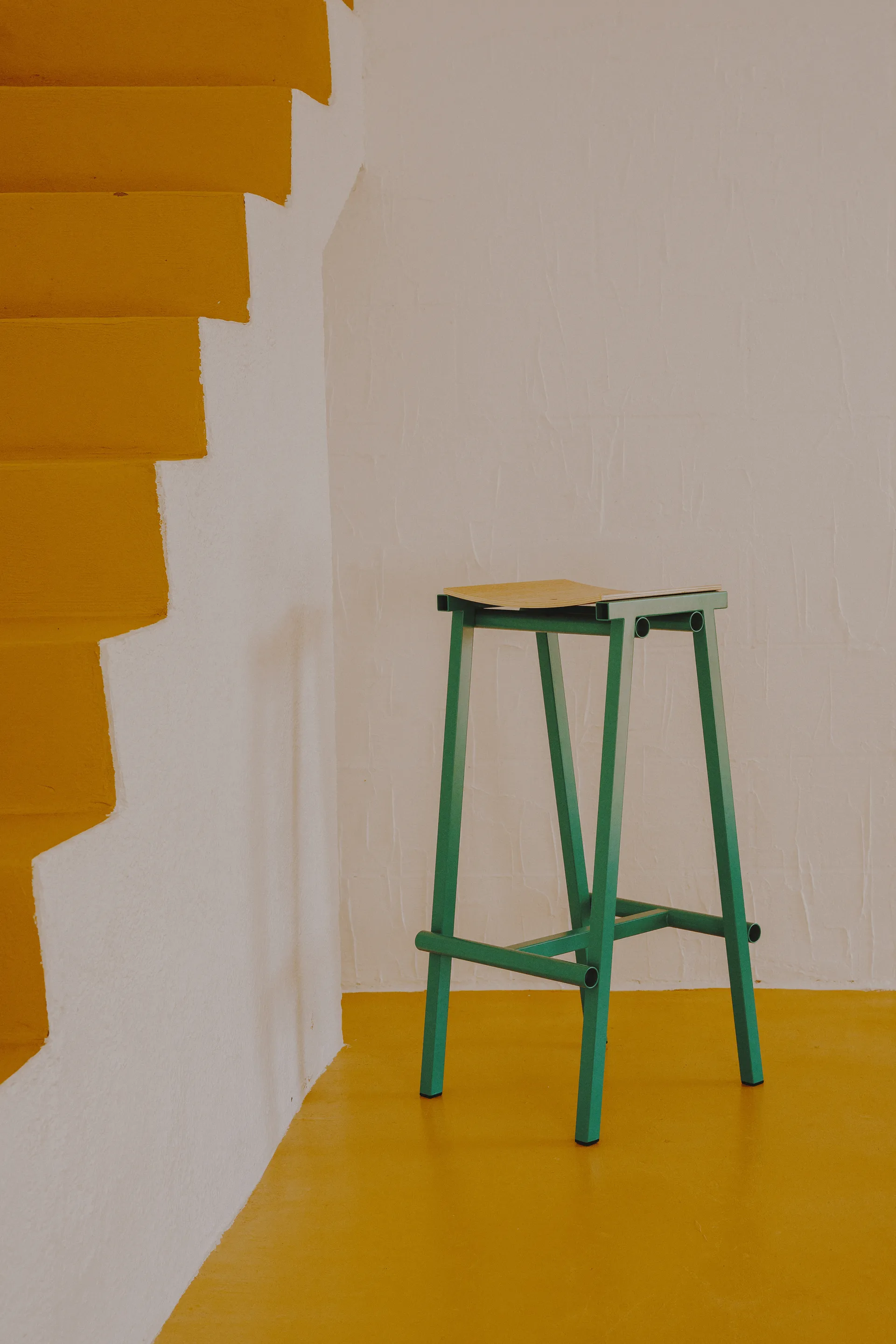 Taburete 8 High Barhocker 75 cm, Soft jade HAY