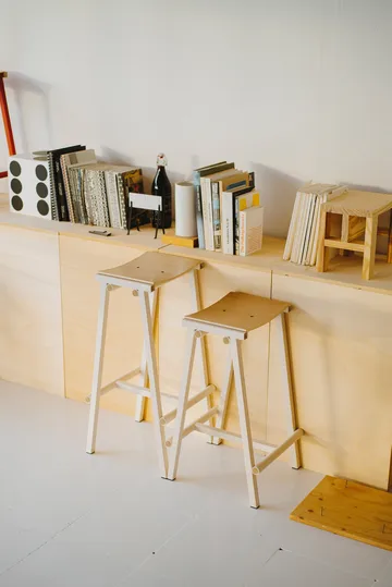 Taburete 8 Low Barhocker 75 cm - Eggshell - HAY