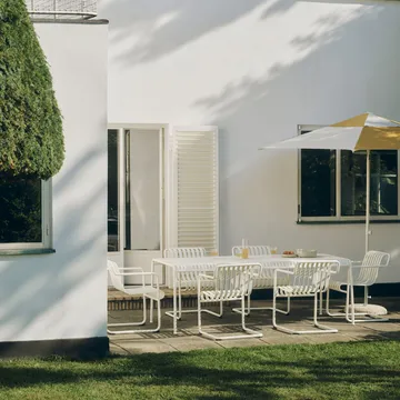 Terrazza Hexagon Sonnenschirm - Off white-ochre - HAY