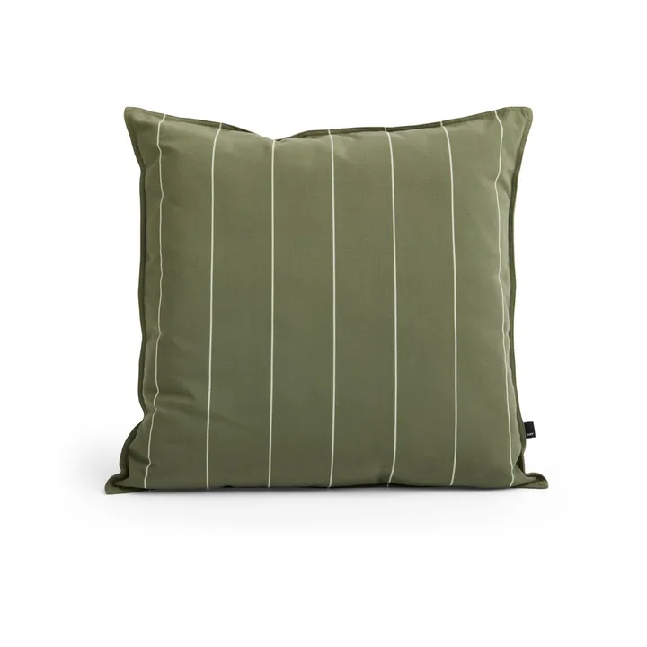 Terrazza Kissen - Olive narrow stripe, 60x60 cm - HAY