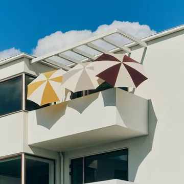 Terrazza Octagon Sonnenschirm - Off white-ochre - HAY